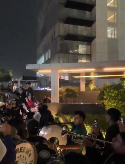 England’s team booked 15 different hotels, but Mexico fans still found out where they were staying and blasted loud noises, trying to keep them up all night before the game.