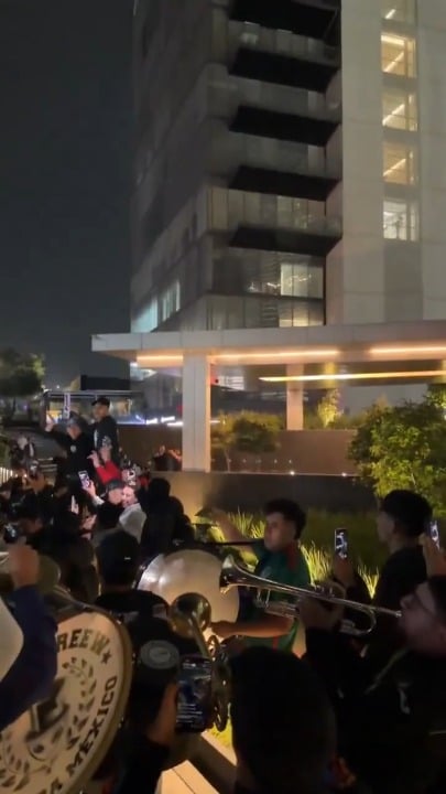 England's team booked 15 different hotels, but Mexico fans still found out where they were staying and blasted loud noises, trying to keep them up all night before the game.