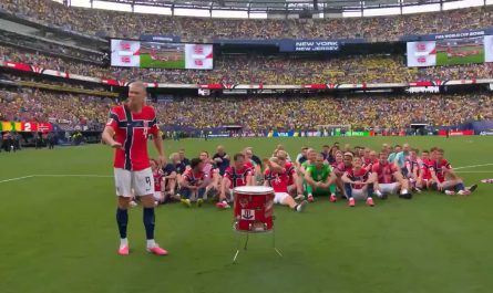 Erling Haaland leads the Viking Row as Norway beats Brazil 2-1