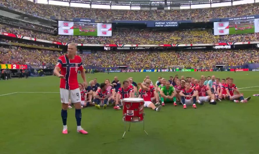 Erling Haaland leads the Viking Row as Norway beats Brazil 2-1