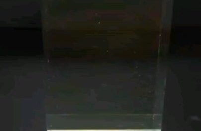 Ever seen what electricity looks like when it gets stuck inside an insulator?
