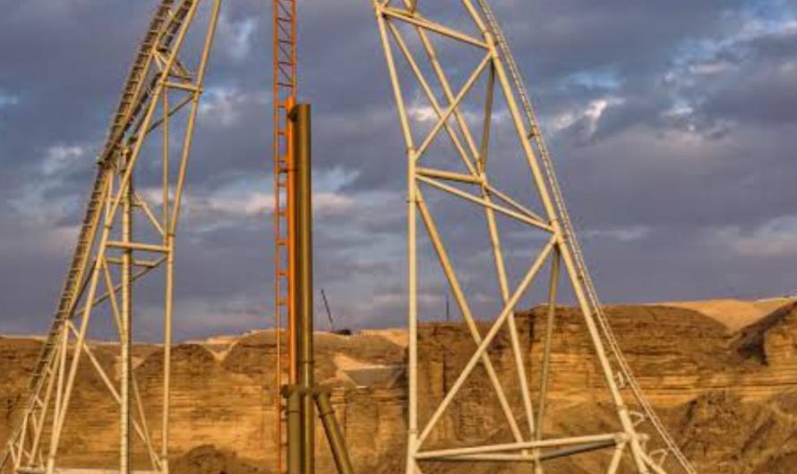 Falcon’s Flight at Six Flags Qiddiya is the world’s longest, tallest, and fastest roller coaster ( top speed of 155 mph, a 535-foot height, and a 2.6-mile track)
