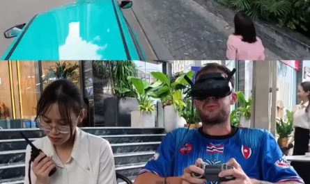Filming a Hotel Commercial with a Drone.