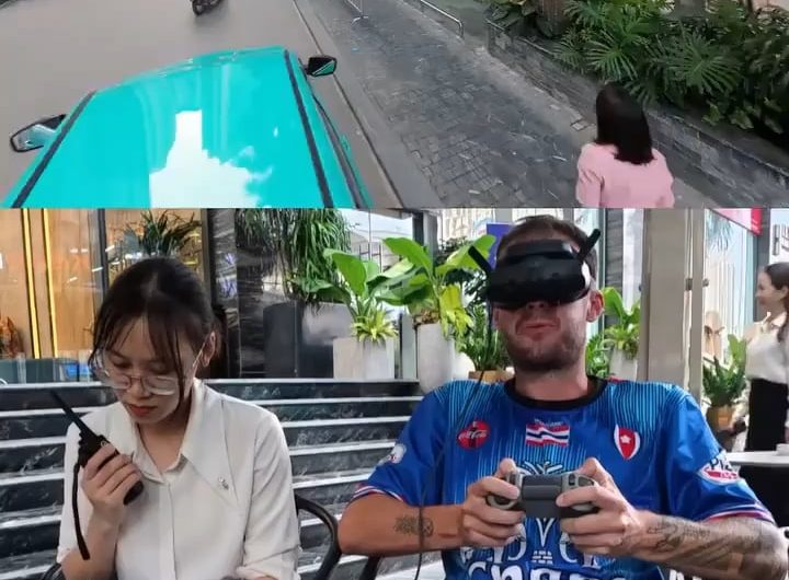 Filming a Hotel Commercial with a Drone.