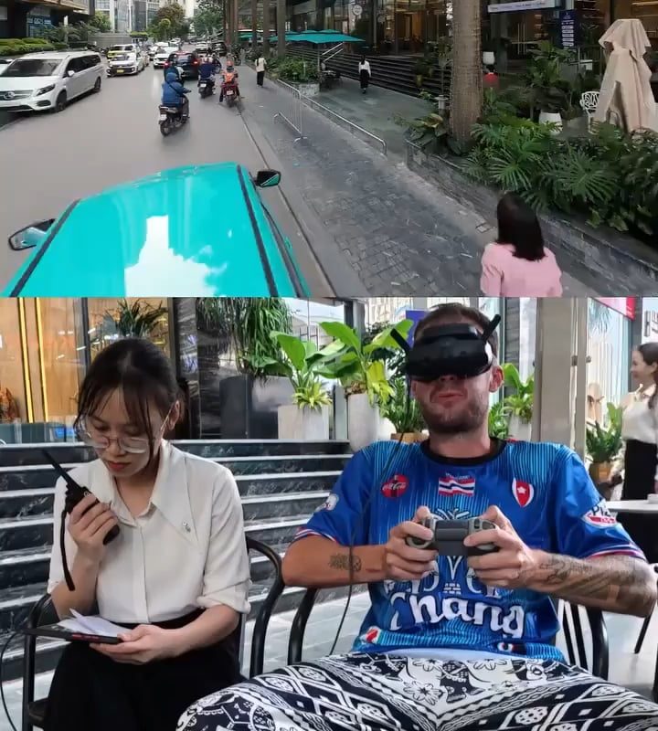 Filming a Hotel Commercial with a Drone.