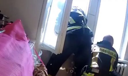 Firefighter snatches suicide jumper out of mid air