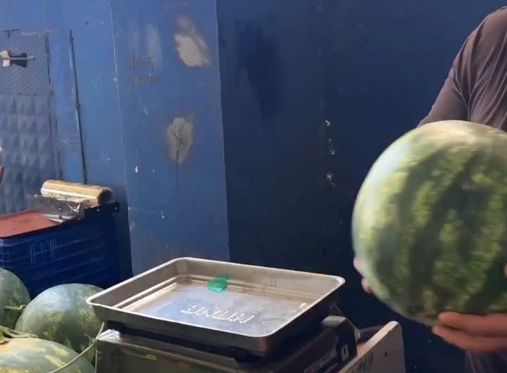 Fooling around with watermelon
