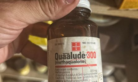 Found in the back room of my pharmacy, tablets still in bottle - circa 1975