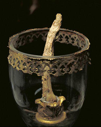Galileo's middle finger preserved and on display in the Museo Galileo in Florence, Italy.