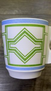 Glazing process for one of my handmade porcelain mugs. (final result at end)