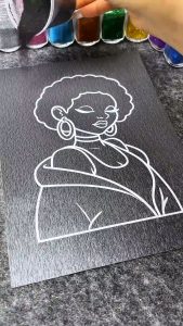 Glitter art is so lovely