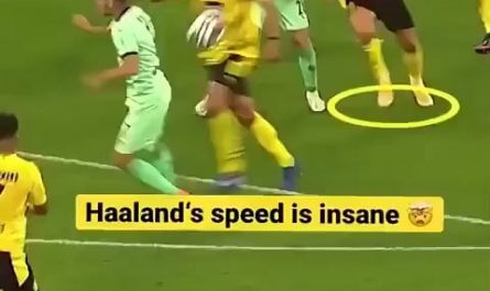 Haaland is very fast and very good