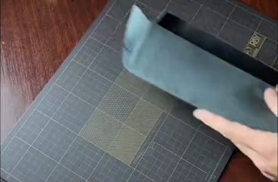 Handcrafting a leather sunglasses case