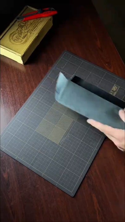 Handcrafting a leather sunglasses case