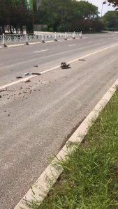 High-speed road sweeper
