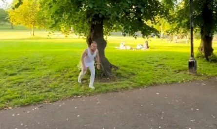 His athletic skills are insane. Professional parkour