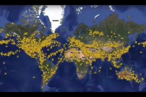 How the world’s skies looked on July 23, 2026, during a record-breaking 153,359 commercial flights in 24 hours