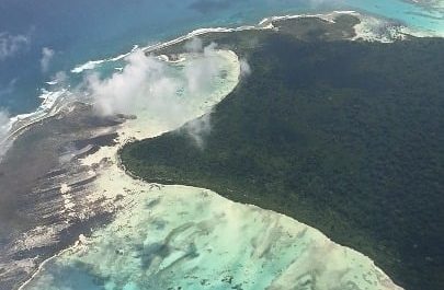 I Flew over North sentinel island today, where the sentinelese tribe has been living in near isolation for almost 60000 years.