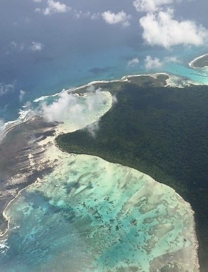 I Flew over North sentinel island today, where the sentinelese tribe has been living in near isolation for almost 60000 years.