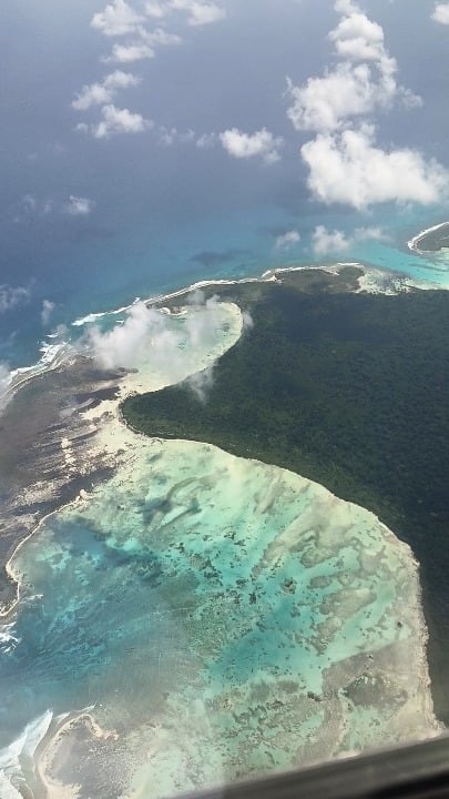 I Flew over North sentinel island today, where the sentinelese tribe has been living in near isolation for almost 60000 years.