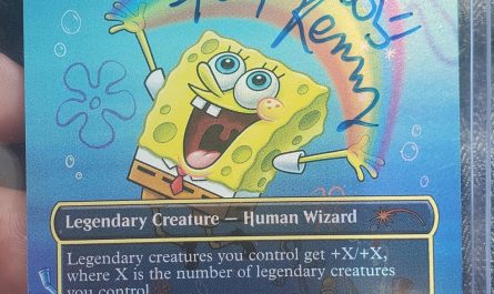 I have a Spongebob foil Secret Lair Magic card signed by Tom Kenny, voice of Spongebob! I made it into a powerful deck.