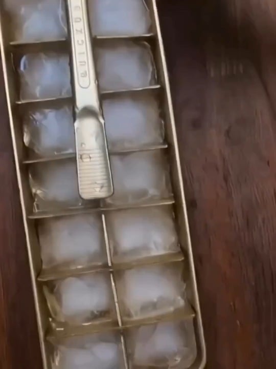 Ice tray from the 1930s