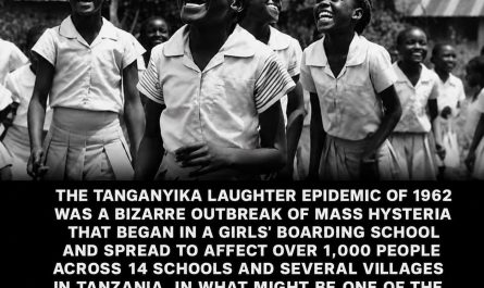 In 1962, an outbreak of uncontrollable laughter spread across schools and villages, affecting over 1,000 people.
