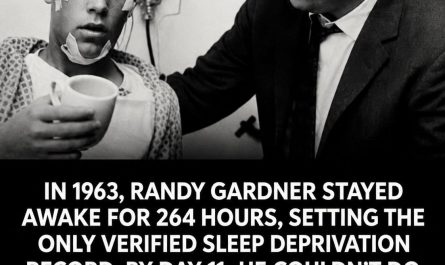 In 1963, Randy Gardner stayed awake for 264 hours (11 days) as part of a sleep-deprivation experiment.