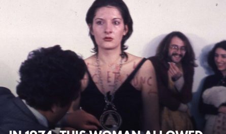 In 1974, Marina Abramovic stood still for six hours and let strangers do whatever they wanted to her