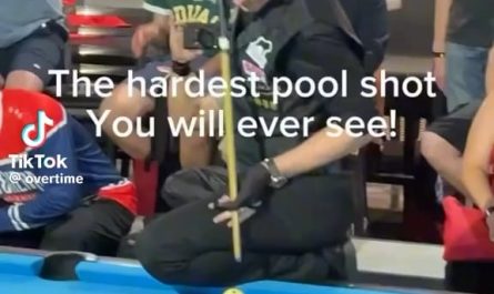 In front of a crowd too