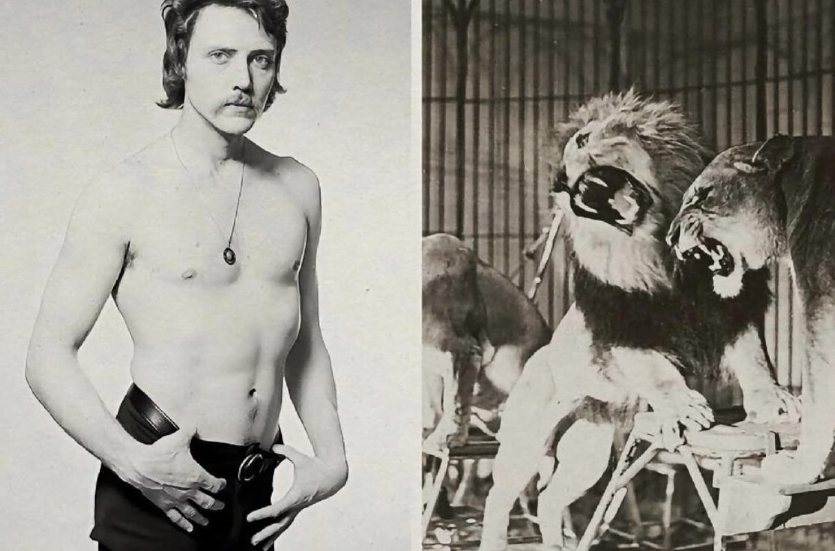 In the late 1960s when he was just a teenager, Christopher Walkens worked as a lion tamer.