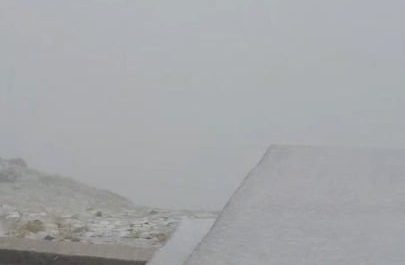 It snowed today on mount Olympus in Greece during the middle of summer (24/7/26)