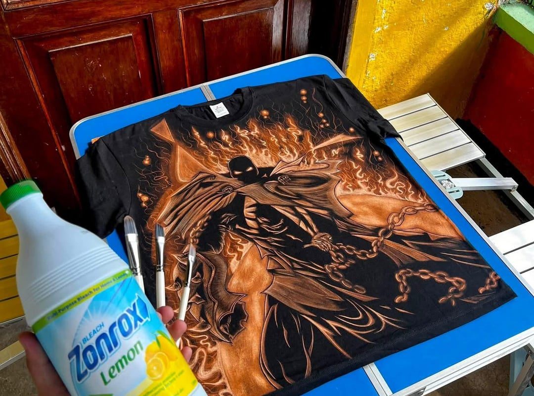 It's painted using bleach | Spawn