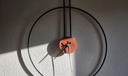Just noticed how today's sunset is lining up with our clock