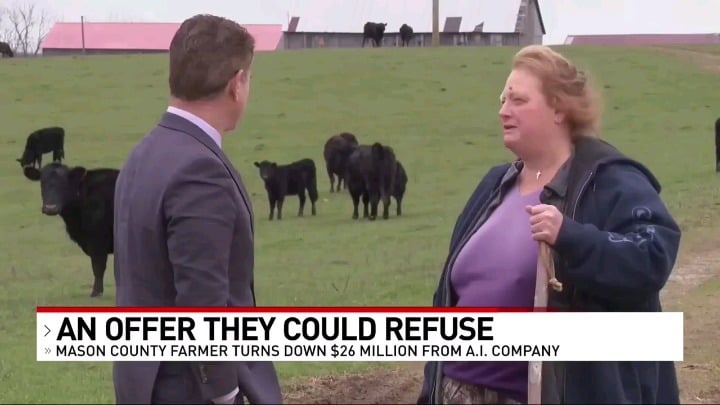 Kentucky family rejects $26 million offer to convert part of their farm into a data center despite the offer being about 10 times the going rate for farmland in the area.