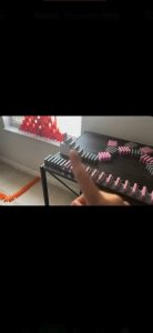 Kid playing Dominoes