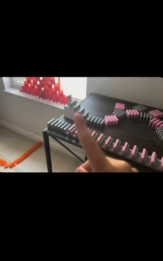 Kid playing Dominoes