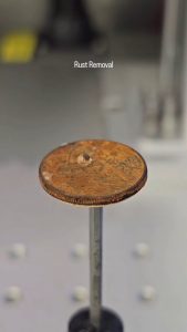 Laser Coin's Rust Removal