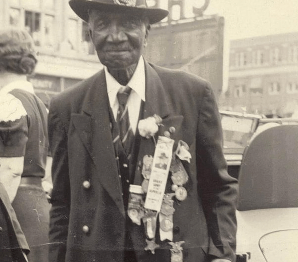 Last known African American Union veteran soldier: Joseph “Uncle Joe” Clovese (1844-1951). Served as C”, 63rd Colored Infantry Regiment, Photo of him in Indianapolis, Indiana, August of 1949