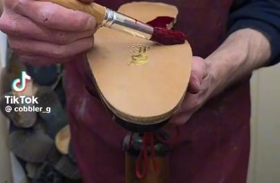 Leather boot repair