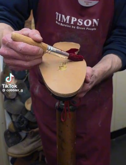 Leather boot repair