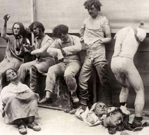 Melted Wax Figures After A 1925 Fire At Madame Toussads In London