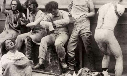 Melted Wax Figures After A 1925 Fire At Madame Toussads In London