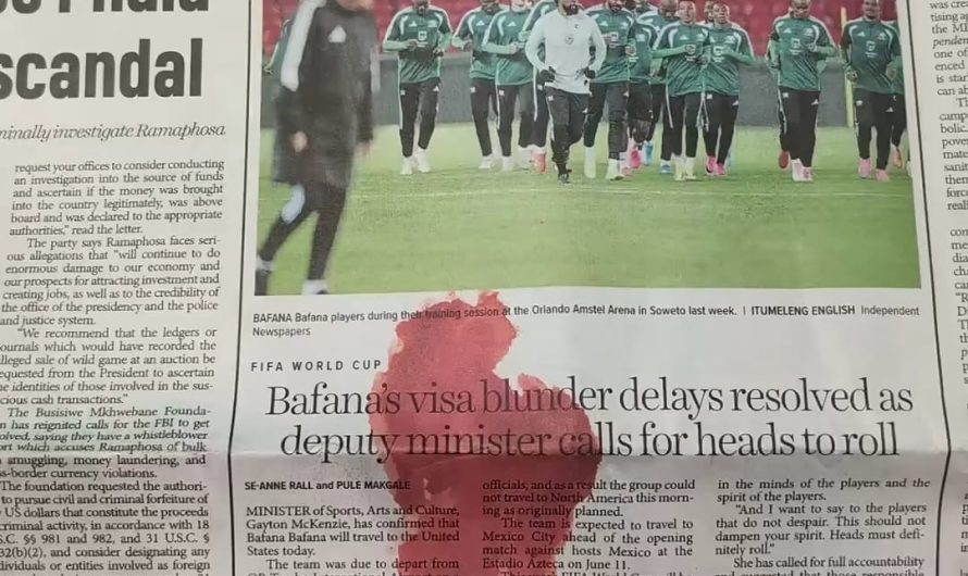 Menstruation Ad in South African Newspaper