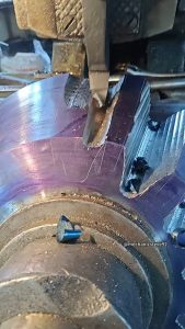 Metal cutter cutting steel like butter