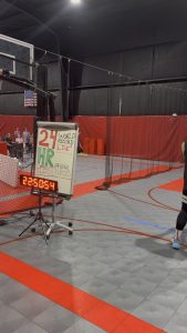 My brother broke the world record for NBA 3 pointers made in 24 hours. He did not take a break longer than ten minutes, he got zero sleep. Previous record 11,115, today my brother made 11,542 3s on 86% shooting in 24 hours. New Record.