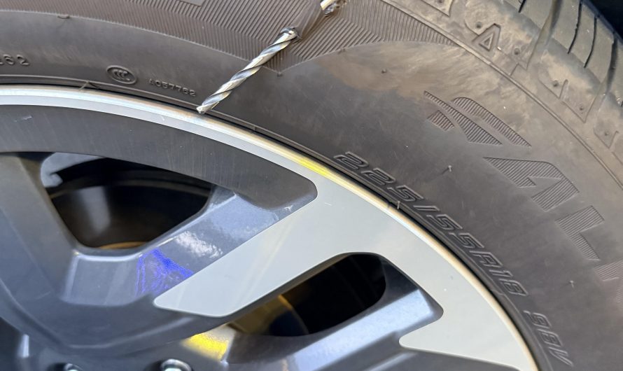 My brother-in-law had a drill bit pierce the exterior of his tire but did not puncture it