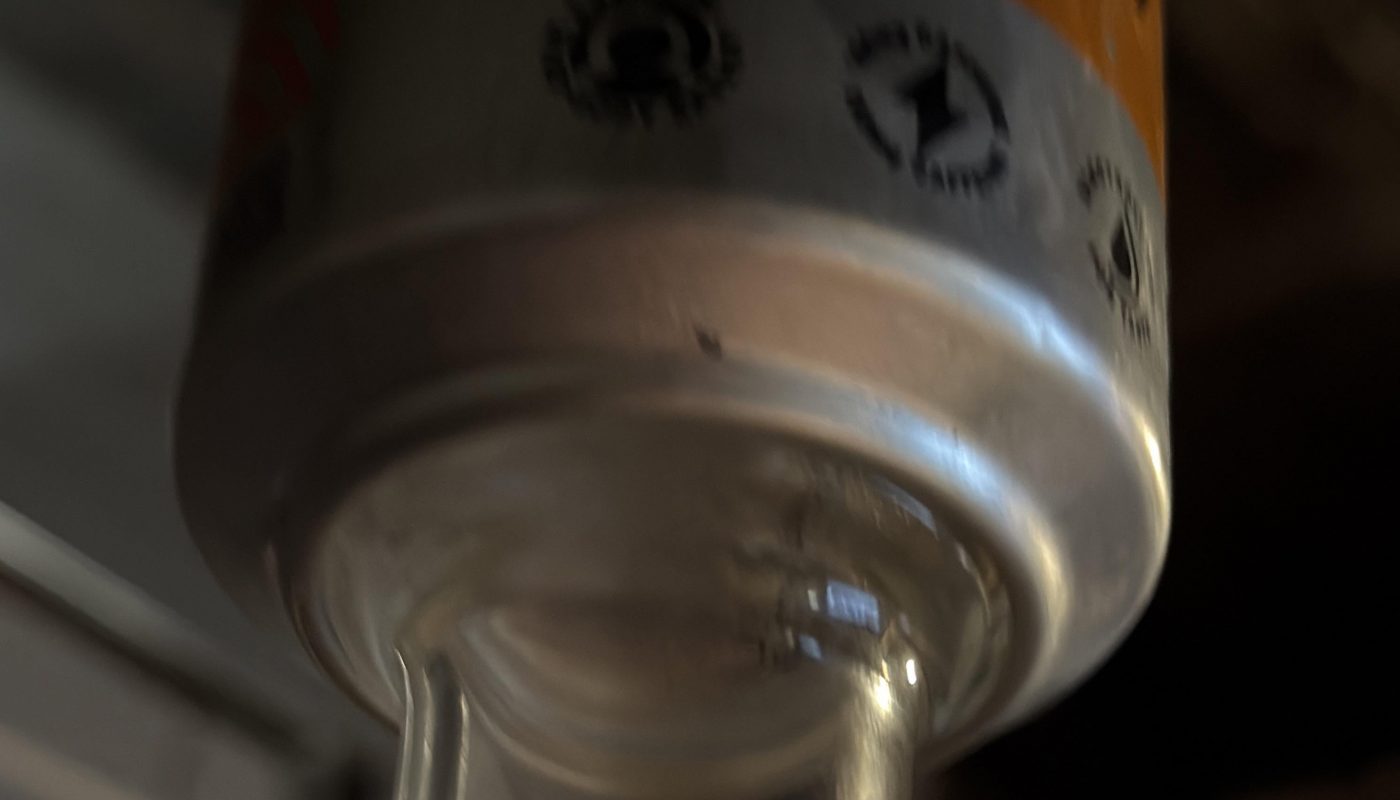 My buddy’s rockstar can fits perfectly on top of his “vase”