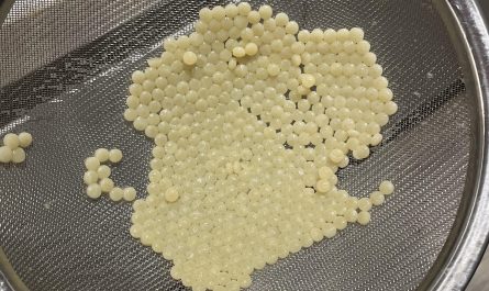My couscous formed this tessellating pattern all by itself when it stuck together