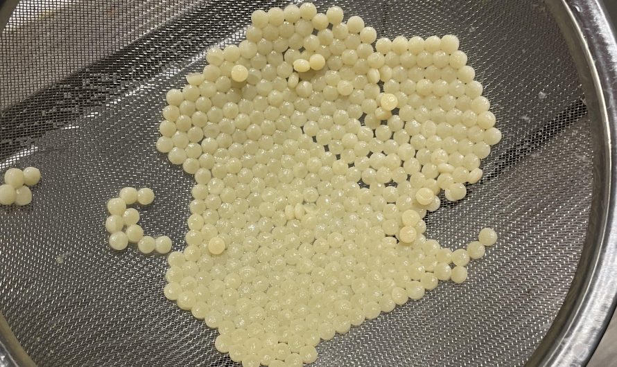 My couscous formed this tessellating pattern all by itself when it stuck together